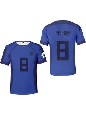 Balina Mavi Anime Blue Lock 8 Bachira Forma Unisex T-Shirt