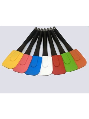 Hereveoyuncak Renkli Silikon Spatula - Büüyük