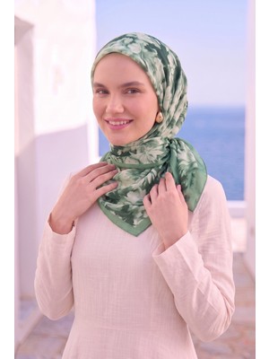 Eys Çiçekli Eşarp Serisi Mint