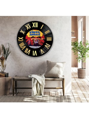 Emya Home Çiçek Abbas Cam Saat - 60 cm