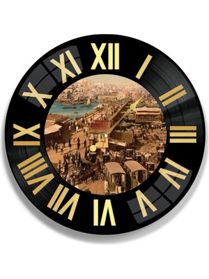 Emya Home Eski Istanbul Cam Saat - 40 cm