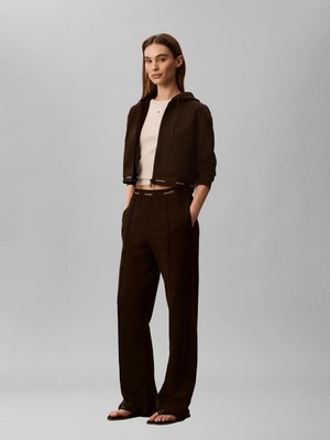 Calvin Klein Kadın / Kız Kahverengi Calvin Klein Terry Logo Waıstband, To2 Kahverengi Kadın Eşofman Altı