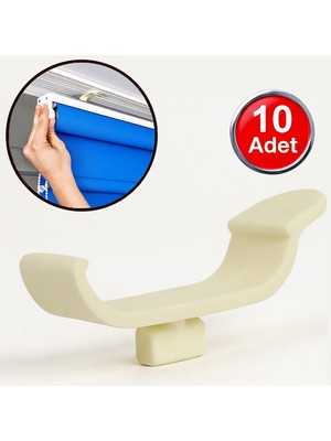 Alet Çantam Stor Zebra Perde Montaj Aparatı (10\'lu_paket) Plastik Küçük - 3.5 cm