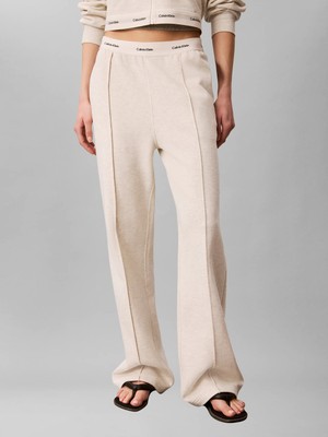 Calvin Klein Kadın Krem Calvin Klein Terry Logo Waıstband, P4P Krem Kadın Eşofman Altı