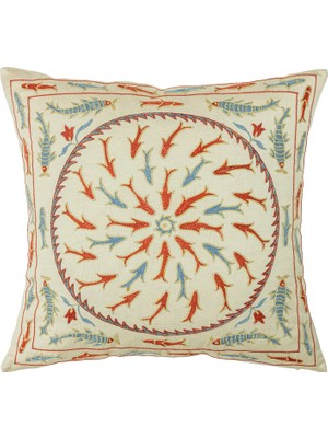 Soho Antiq Miran Ipek Işlemeli Kırlent 50X50 cm