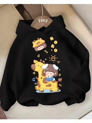 Touz Moda Young Cute Animals Series 3 Iplik Kalın Sweet Hoodie