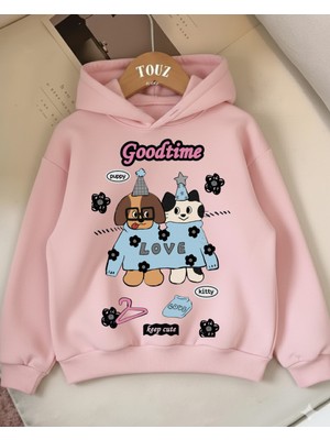 Touz Moda Young Cute Animals Series 3 Iplik Kalın Sweet Hoodie