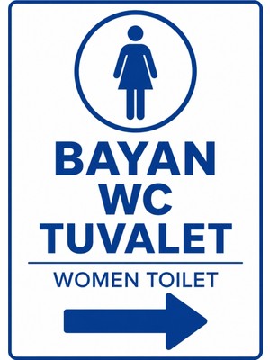 Ti Play Bayan Wc Tuvalet 35X50CM Pvc Isg Levha