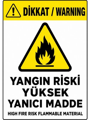 Ti Play Yangın Riski Yüksek Yanıcı Madde 21X30CM Pvc Isg Levha