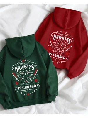 Touz Moda Merry Christmas Oversize Kapüşonlu Sweatshirt Hoodie