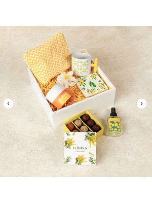 Hellobox Sunshine Bloom Box Hediye Kutusu | Çiçek Temalı Kupa, Enerji Çayı, Trüf Çikolata ve Özel Hediye Seti - Özel Gün Hediyesi - Kadınlar Günü - Anneler Günü Hediyeleri