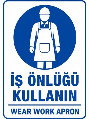 Ti Play Iş Önlüğü Kullanın 35X50CM Pvc Isg Levha