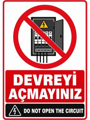 Ti Play Devreyi Açmayınız 35X50CM Pvc Isg Levha