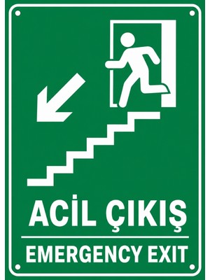 Ti Play Acil Çıkış 21X30CM Pvc Isg Levha
