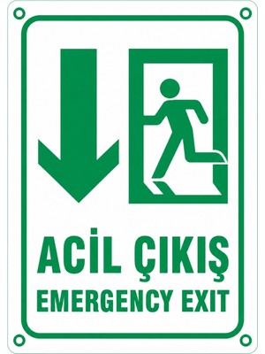 Ti Play Acil Çıkış 35X50CM Pvc Isg Levha
