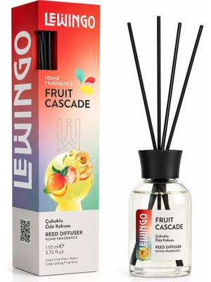 Ttt Fruit Cascade Bambu Çubuklu Oda Kokusu - 110 ml - Cam Şişe