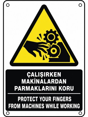 Ti Play Çalışırken Makinalardan Parmaklarını Koru 21X30CM Pvc Isg Levha