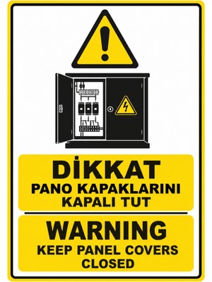 Ti Play Dikkat Pano Kapaklarını Kapalı Tut 21X30CM Pvc Isg Levha