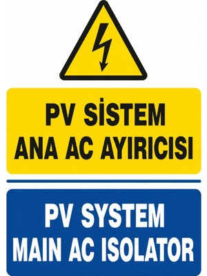 Ti Play Pv Sistem Ana Ac Ayırıcısı 35X50CM Pvc Isg Levha