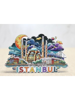 Ynt İthalat Ahşap Istanbul Temalı Magnet ALK4599