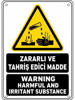 Ti Play Zararlı ve Tahriş Edici Madde 21X30CM Pvc Isg Levha
