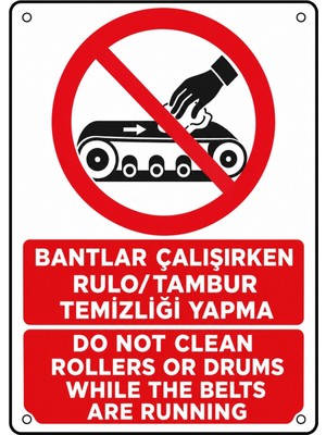 Ti Play Bantlar Çalışırken Rulo Tambur Temizliği Yapma 21X30CM Pvc Isg Levha