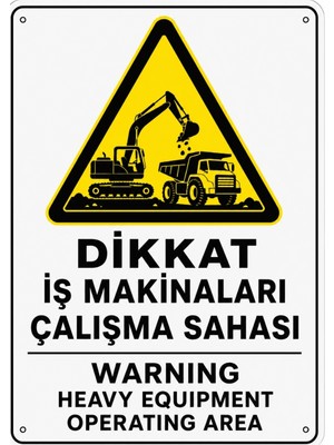 Ti Play Dikkat Iş Makinaları Çalışma Sahası 35X50CM Pvc Isg Levha