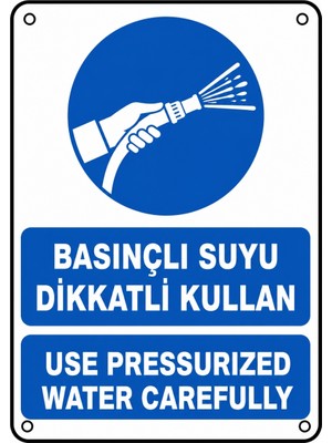Ti Play Basınçlı Suyu Dikkatli Kullan 21X30CM Pvc Isg Levha