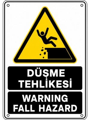 Ti Play Düşme Tehlikesi 21X30CM Pvc Isg Levha