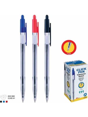 Ark 111 Tükenmez Kalem Kirmizi 60LI Paket
