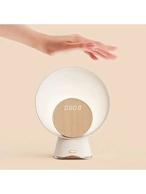Forestia Gece Lambası - Kablosuz Şarj - Akıllı Cihaz - Çalar Saat - Bluetooth Masa Tip Hoparlör