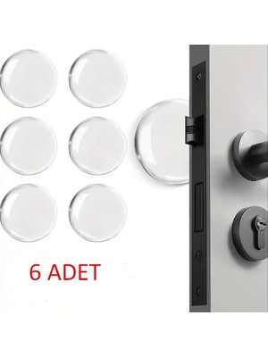 Aesco Şeffaf Silikon Mobilya ve Kapı Durdurucu Darbe Pedi 6 Lı