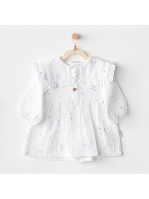 Andywawa Bebek Elbise Dress  Magıcal Butterfly Muslın
