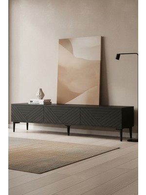 Ceneyra TSA1804A Ferro Tv Sehpası Antrasit 180CM