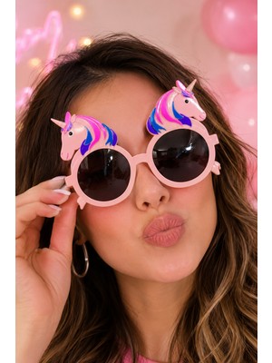 Cansüs Can Süs Unicorn Doğum Günü Gözlüğü