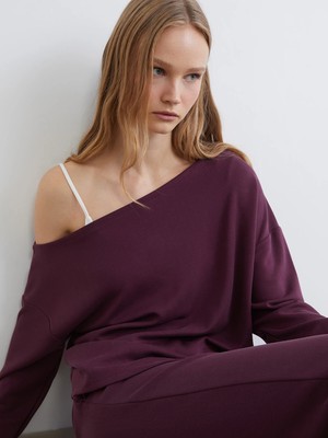 Lc Waikiki Yeni Sezon Kayık Yaka Kadın Sweatshirt