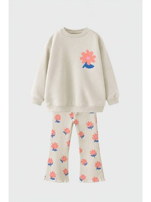 DoaMini Kız Çocuk Sweatshirt Tayt Takım