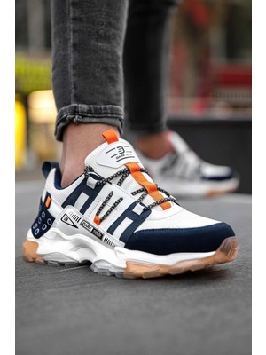 Dark Seer Ds Albers Beyaz Turuncu Erkek Sneaker Günlük Spor Ayakkabı