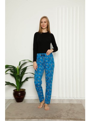 Modi Moda Çizgi Kadın Alt Pijama