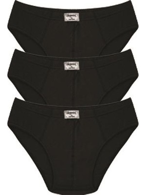 Modi Moda Çizgi Erkek Pamuk 3lü Siyah Slip 40129