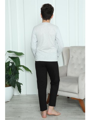 Modi Moda Çizgi Erkek Çocuk Penye Pijama Takım 20417