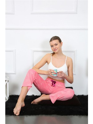Modi Moda Çizgi Kadın Pamuklu Alt Pijama 27462