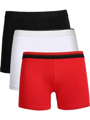 Modi Moda Çizgi Erkek Penye 3'lü Boxer 40103