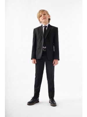 Doctor Junior Siyah Erkek Çocuk Takım Elbise T02