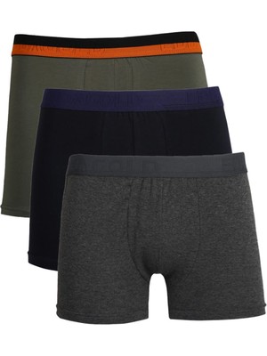 Modi Moda Çizgi Erkek Penye 3'lü Boxer 40104