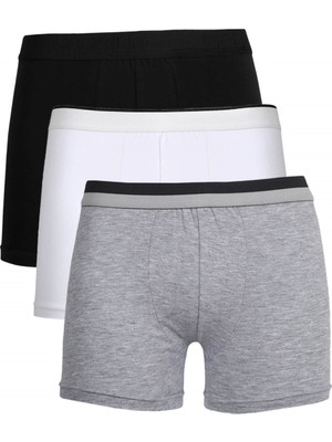 Modi Moda Çizgi Erkek Penye 3'lü Boxer 40100