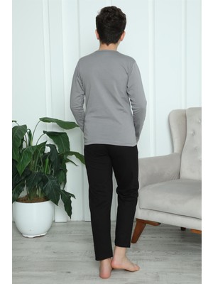 Modi Moda Çizgi Erkek Çocuk Penye Pijama Takım 20416