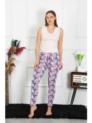 Modi Moda Çizgi Kadın Pamuklu Tek Alt Pijama 27519