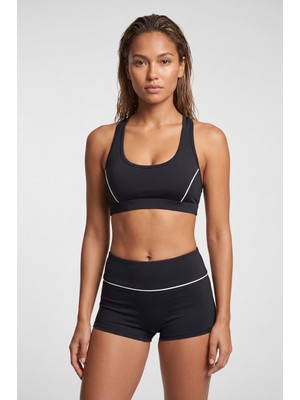 Obje Kadın Siyah Şortlu Bikini Takım