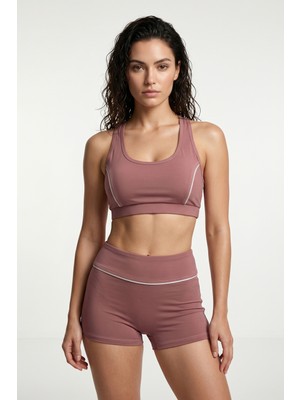 Obje Kadın Pudra Şortlu Bikini Takım